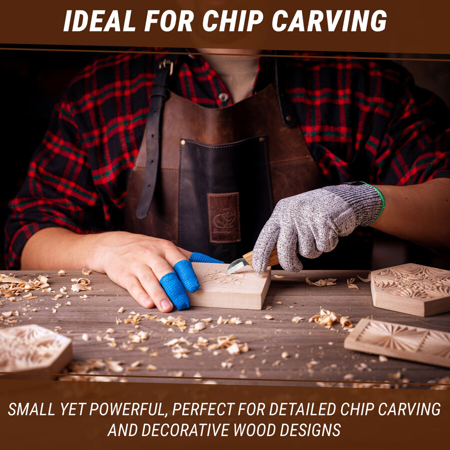 Ніж для геометричного різьблення | BeaverCraft C6 - Зображення 6