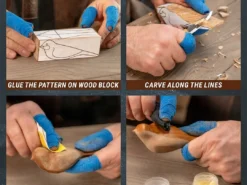Набір для різьблення по дереву BeaverCraft DIY01 «Пташка» для початківців — ідея для подарунка - Зображення 9