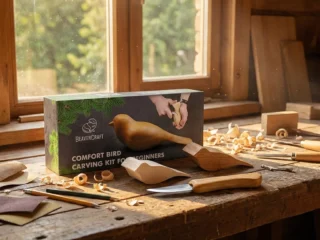 Набір для різьблення по дереву BeaverCraft DIY01 «Пташка» для початківців — ідея для подарунка - Зображення 13