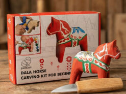 Набір для різьблення по дереву BeaverCraft DIY02 «Коник Дала» для початківців — ідея для подарунка