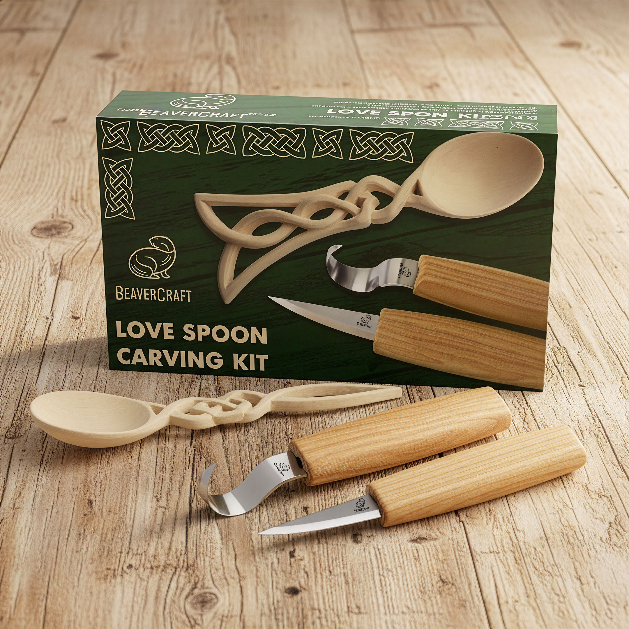 DIY04 - Набор для вырезания кельтской ложки для начинающих: взрослых, подростков и детей — изображение 13