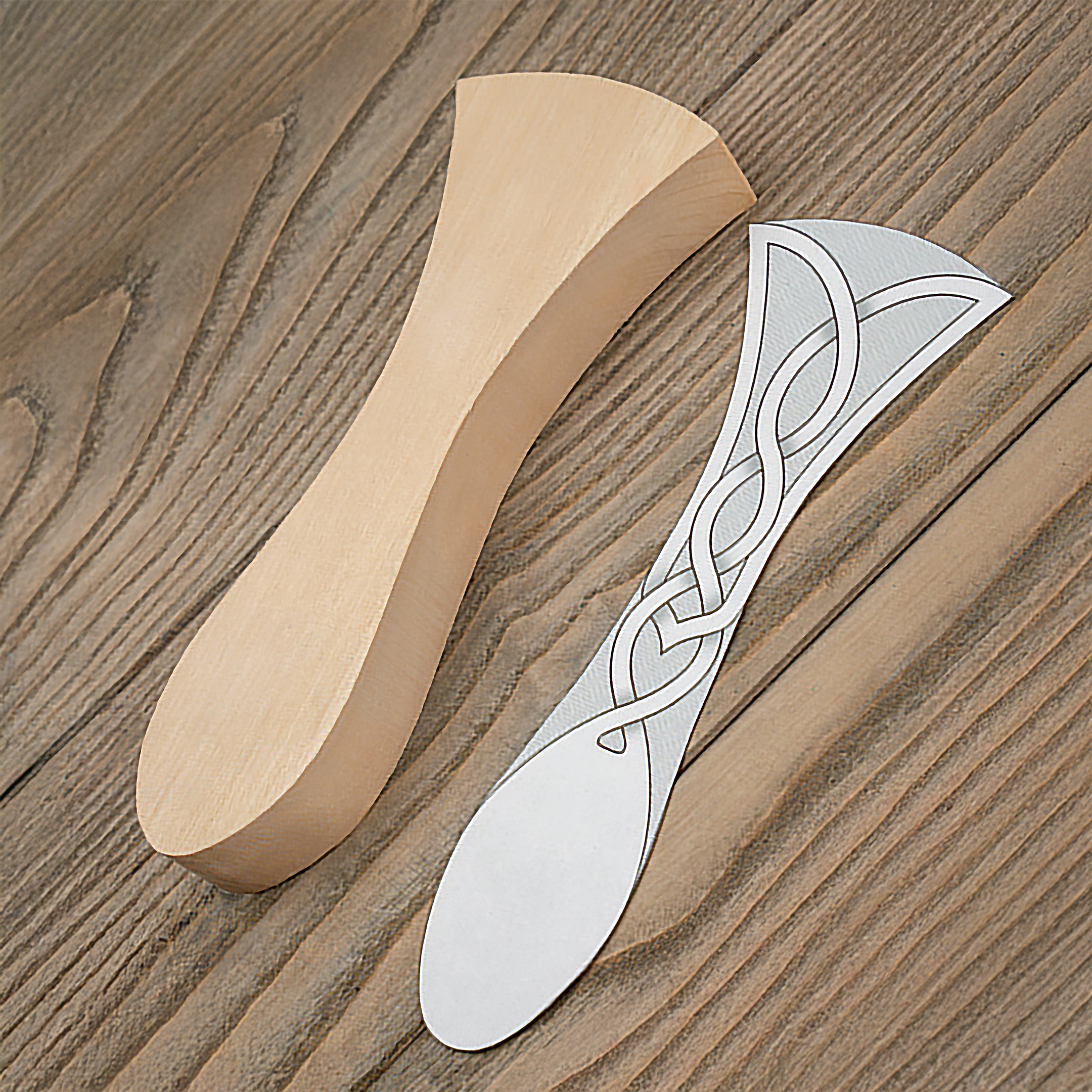 DIY04 - Набор для вырезания кельтской ложки для начинающих: взрослых, подростков и детей — изображение 7