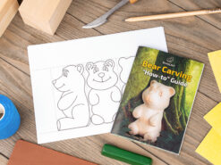 Alternative view of Набір для різьблення по дереву BeaverCraft DIY05 «Ведмедик» для початківців — ідея для подарунка