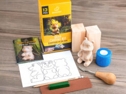 Набір для різьблення по дереву BeaverCraft DIY05 «Ведмедик» для початківців — ідея для подарунка