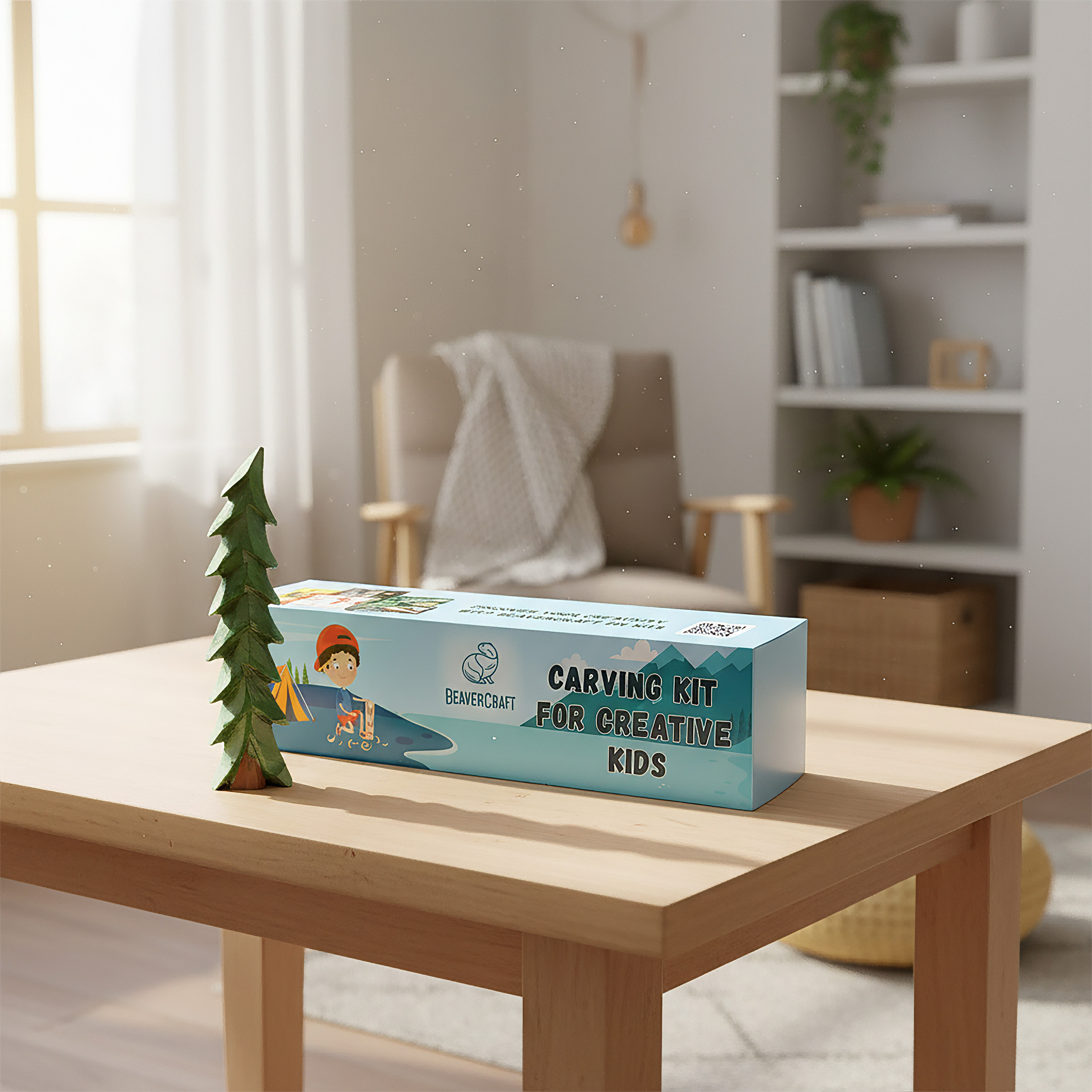 DIY08 - Набор для вырезания ёлочки для начинающих: взрослых, подростков и детей