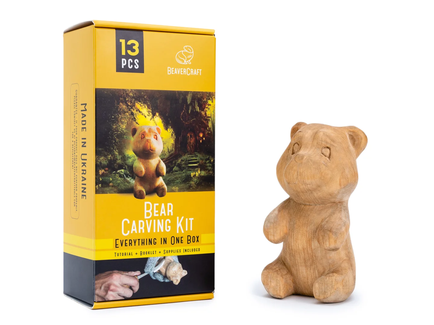 Ведмедик з дерева набір для вирізання