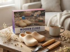 Набір для різьблення по дереву BeaverCraft DIY10 «Кломпи» для початківців — ідея для подарунка