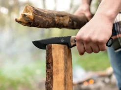 Ніж бушкрафт для розколювання дров міцний нержавійка