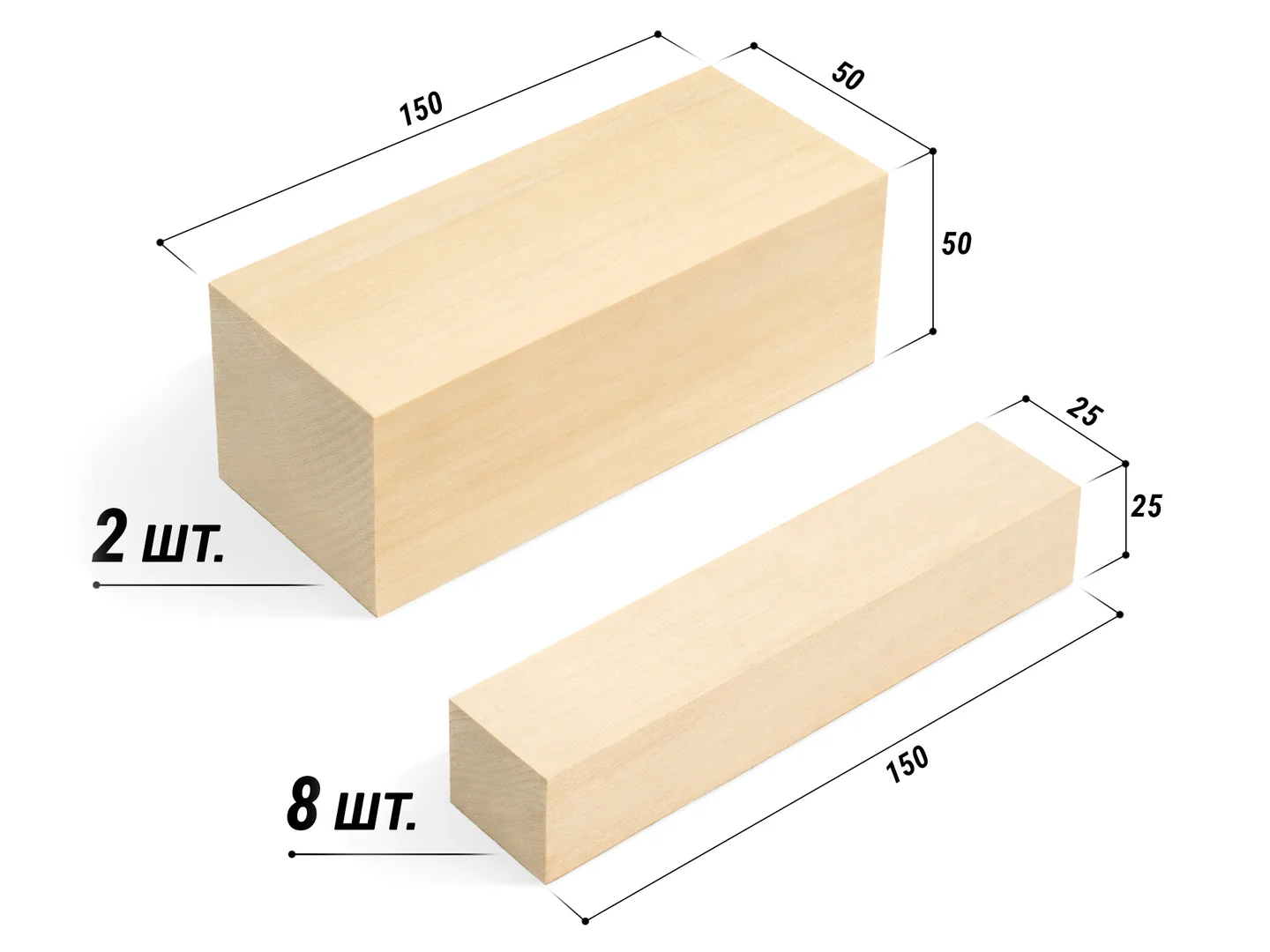 Бруски липові купити заготовки