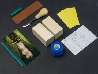 Набір для вирізання ведмедика з дерева БіверКрафт DIY05