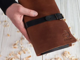 S14X - Преміум набір з ножа, ложкоріза та стамески з горіховими ручками для вирізання ложок - Зображення 9