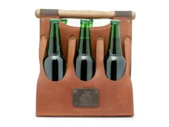 Шкіряна сумка для пива