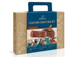 Набір для шкіряного рукоділля BeaverCraft «Футляр для окулярів» для початківців — ідея для подарунка
