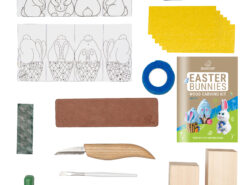 Alternative view of Подарунковий набір для різьблення по дереву BeaverCraft — «Веселі зайчики», DIY комплект для початківців з фарбами