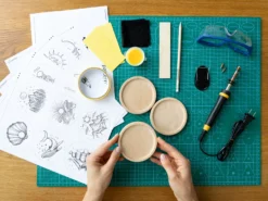 Alternative view of Набір для пірографії BeaverCraft «Підставки» для початківців — ідея подарунка та декору