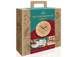 Набір для пірографії BeaverCraft «Годинник» для початківців — декор для дому та ідея подарунка