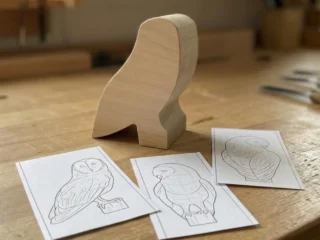Заготовка для різьблення “Сова” з липи - BIRD_OWL