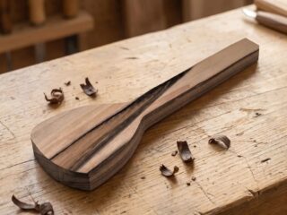 Дерев'яна заготовка з горіха для вирізання кухонної ложки BeaverCraft B8