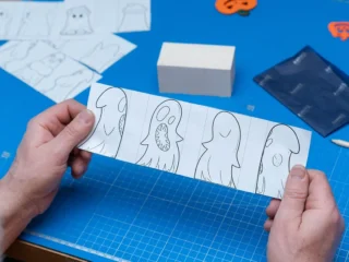 Подарунковий набір для різьблення по дереву «Привиди» для початківців із фарбами | BeaverCraft DIY_Ghosts - Зображення 5